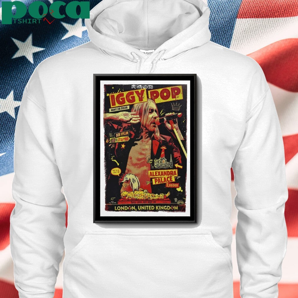 Iggy Pop 28 May 2025 London Poster shirt