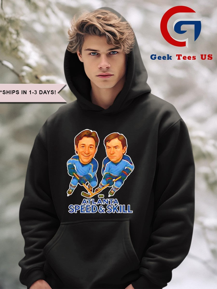 Ilya Kovalchuk and Marian Hossa Atlanta Speed & Skill Hockey caricatures shirt