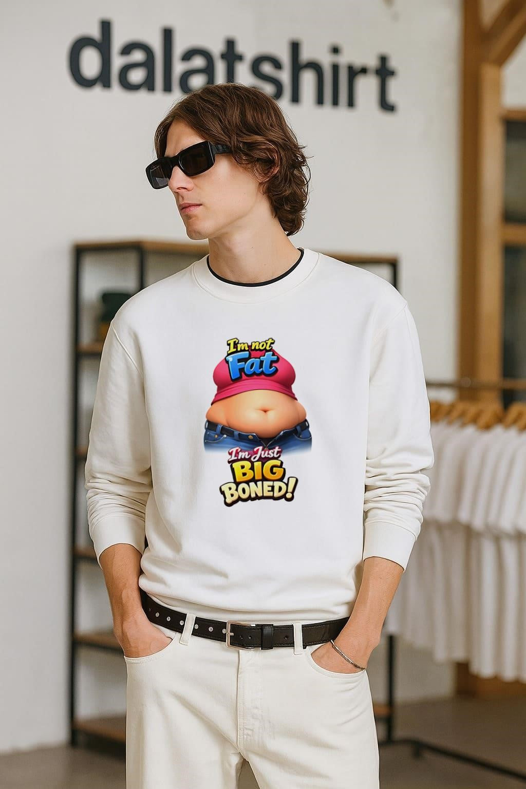 I’m Not Fat I’m Just Big Boned Funny shirt