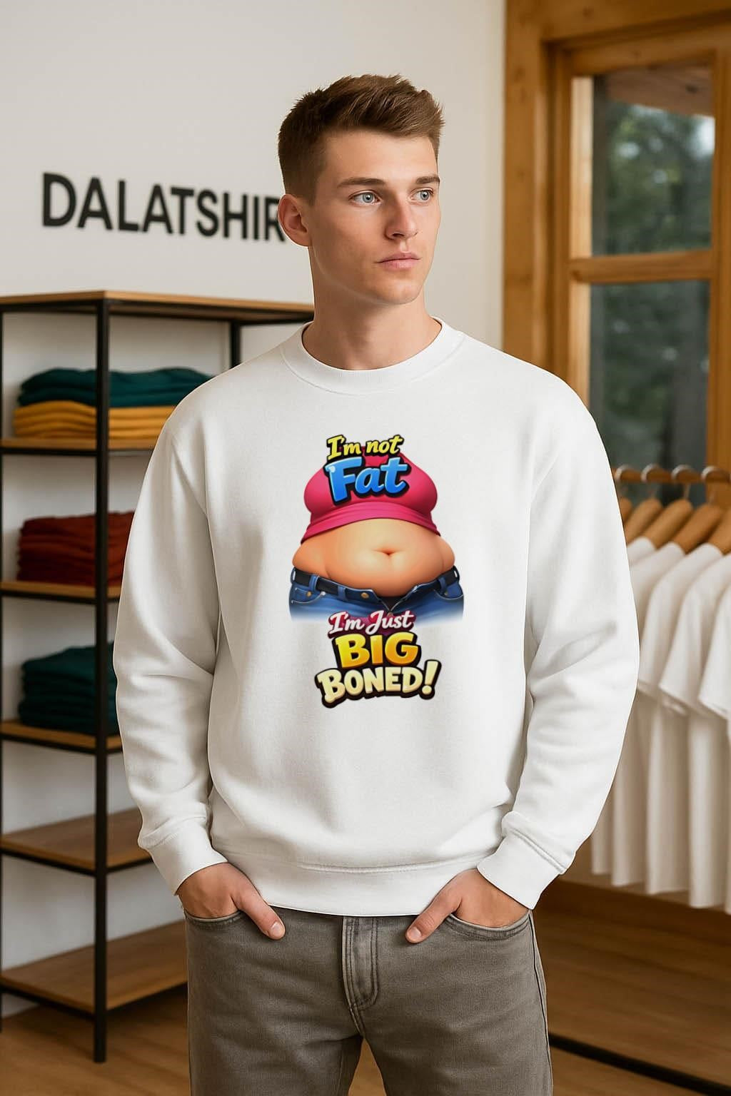 I’m Not Fat I’m Just Big Boned Funny shirt
