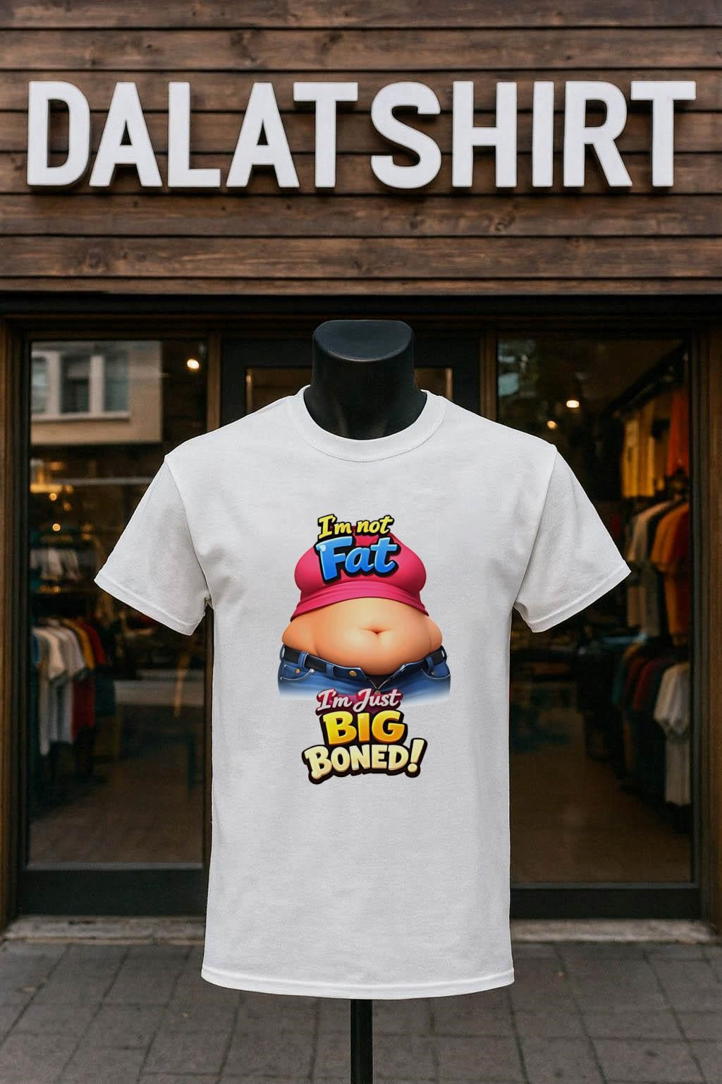I’m Not Fat I’m Just Big Boned Funny shirt