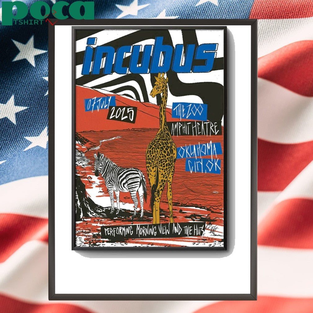 Incubus Oklahoma City 2025 Event Poster shirt