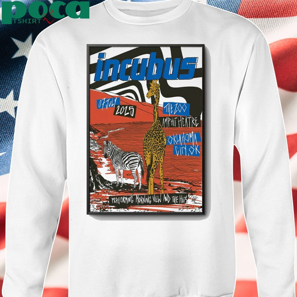 Incubus Oklahoma City 2025 Event Poster shirt