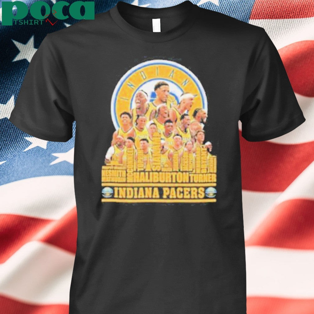Indiana Pacers Skyline Team Players 2025 Shirt