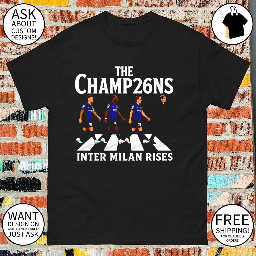 Inter Milan FC Rises The Champ26ns Abbey Road shirt