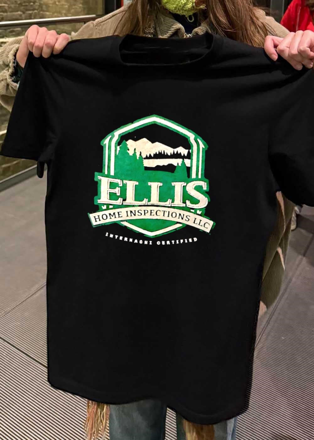 Internachi Certified Ellis Home Inspections Mountain Forest Logo T-Shirt