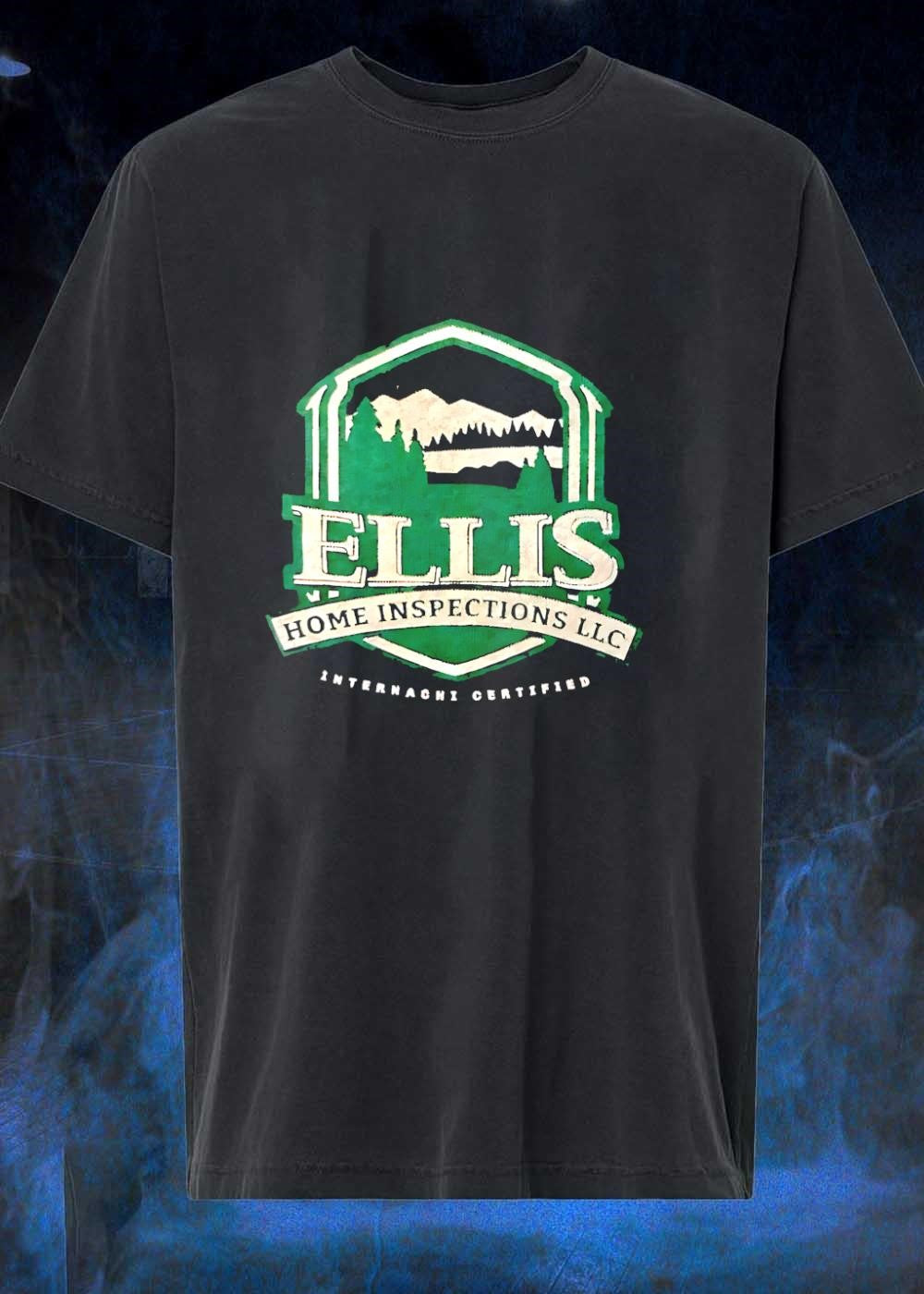 Internachi Certified Ellis Home Inspections Mountain Forest Logo T-Shirt