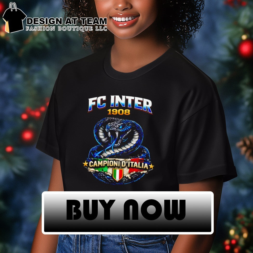 Internazionale Milan FC Snake Campioni D’Italia 1980 Serie A Champions of Italy shirt