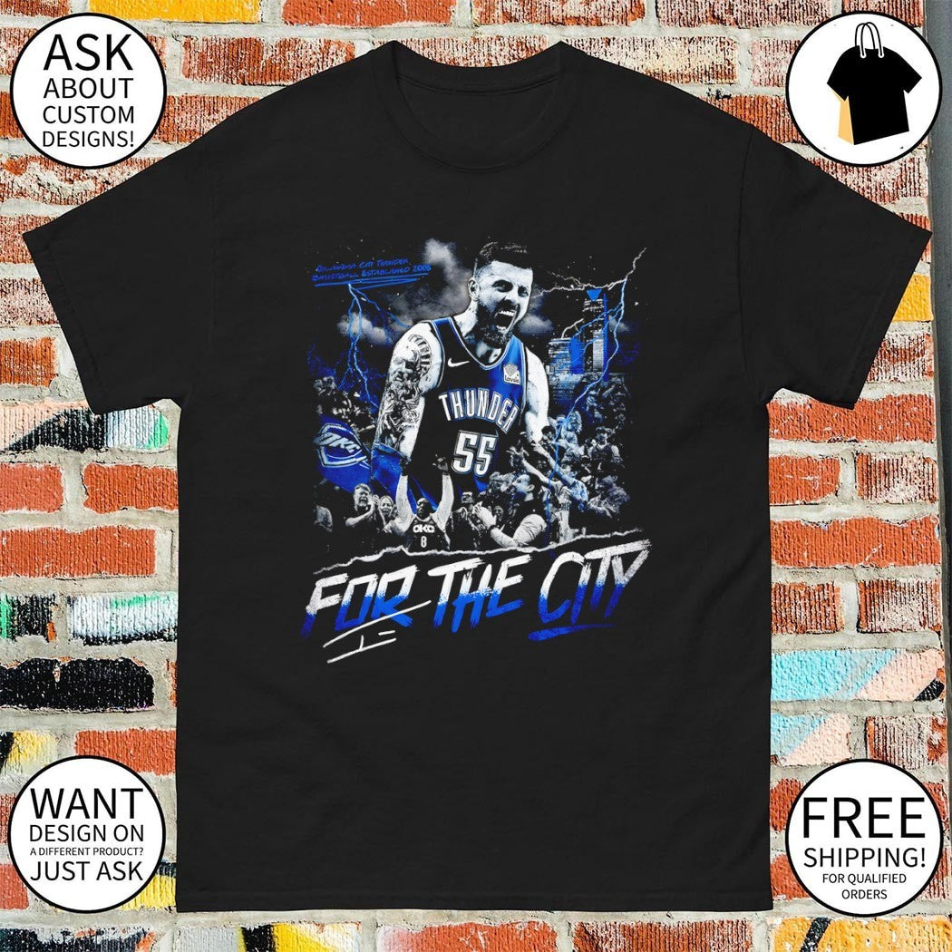 Isaiah Hartenstein 55 Oklahoma City Thunder For The City storm graphic shirt