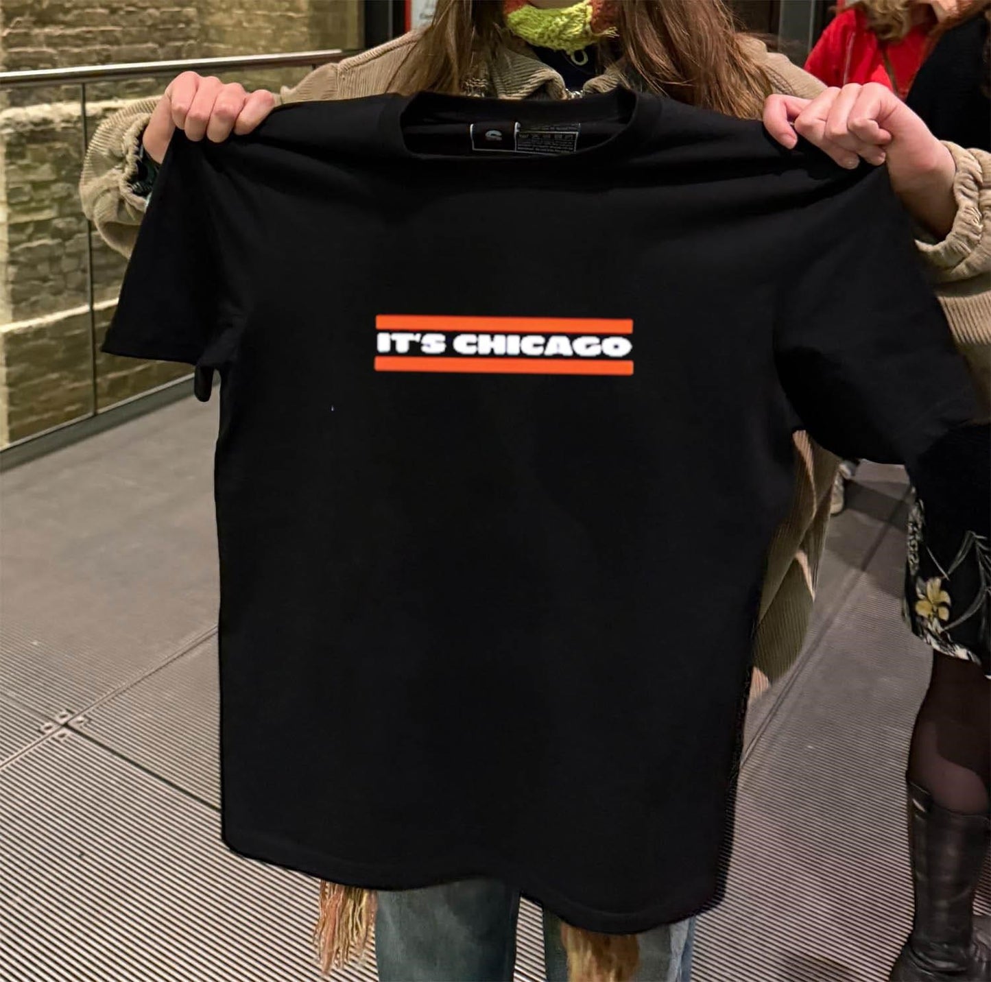It’s Chicago Orange Horizontal Lines shirt