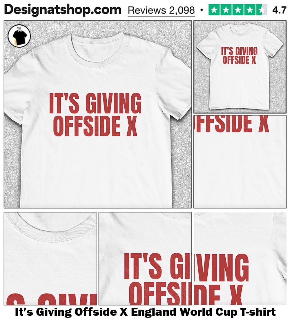 It’s Giving Offside X England World Cup shirt