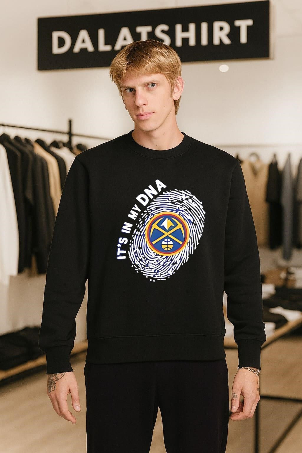 It’s In My DNA Denver Nuggets Basketball Fingerprint shirt