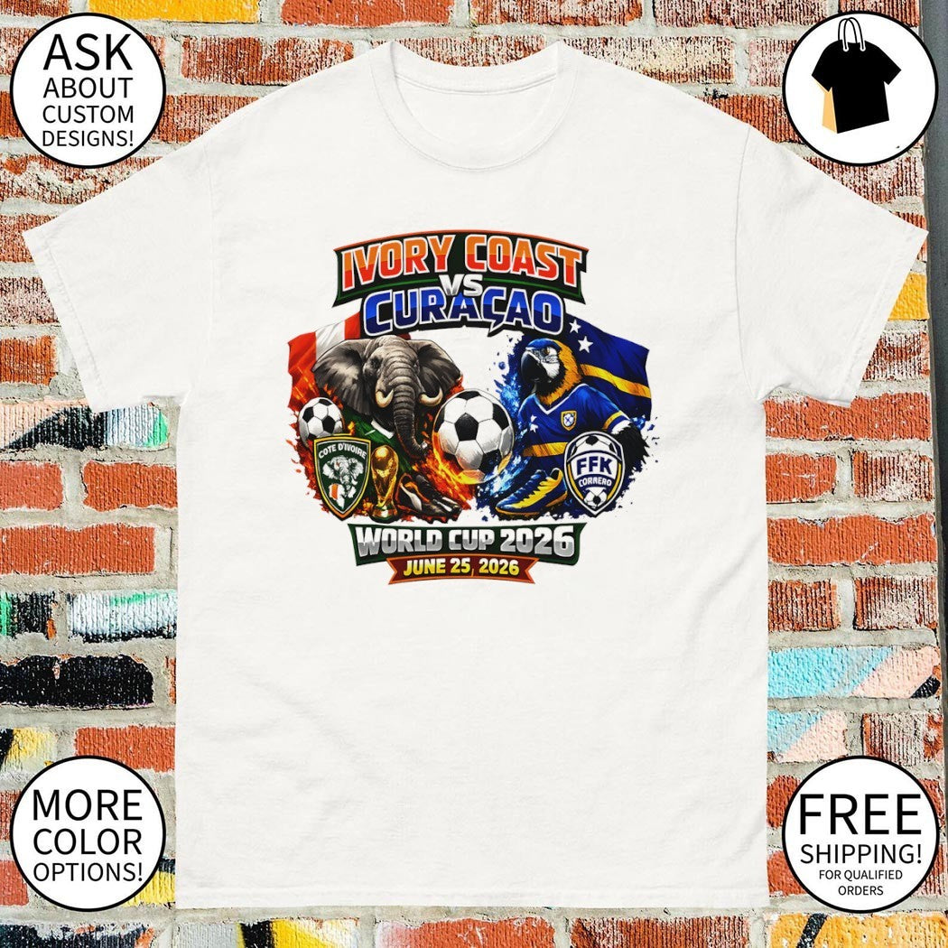 Ivory Coast vs Curacao soccer World Cup June 25 2026 shirt