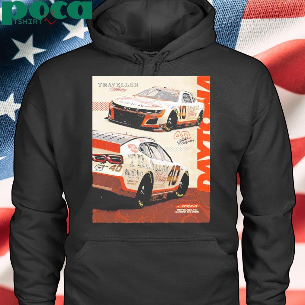 JR Motorsports Traveller x JRM Daytona 500 Entry Justin Allgaier Traveller Tennessee Whiskey Diecast Poster Classic T-Shirt