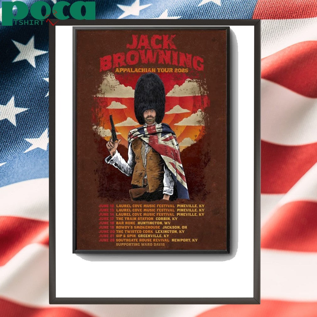 Jack Browning Appalachian Tour 2025 Poster shirt