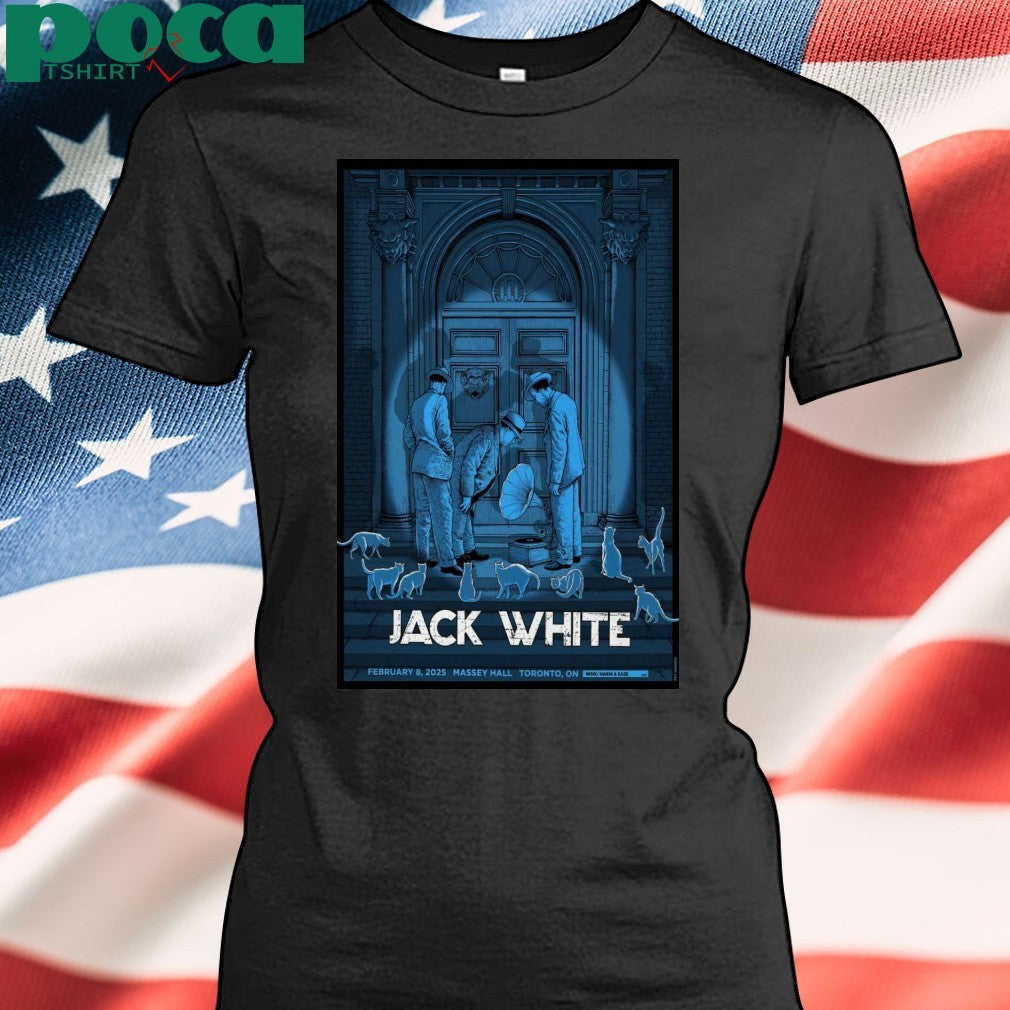 Jack White 02 8 2025 Massey Hall Toronto, ON Event Poster Shirt