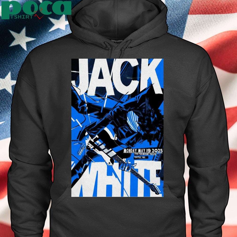 Jack White 5-19-2025 The Paramount Theatre In Seattle WA Poster shirt