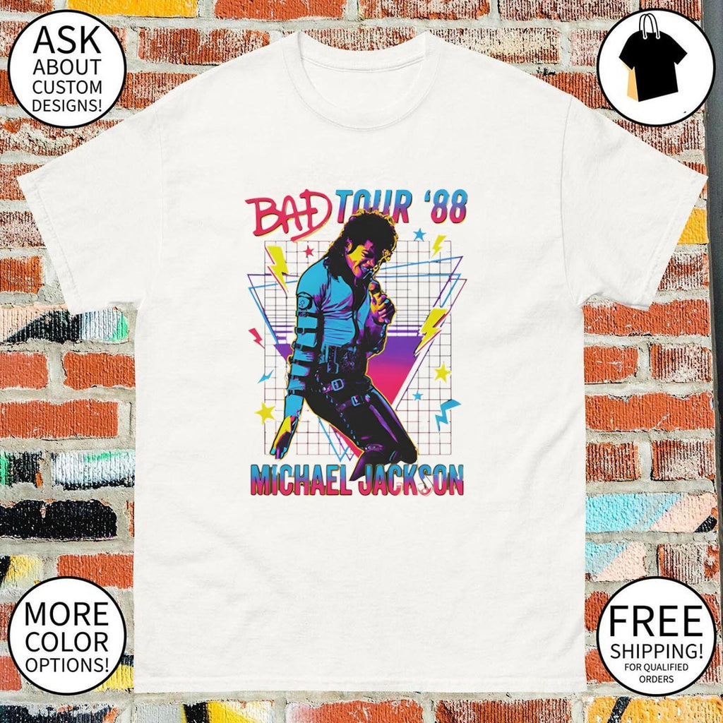 Jackson Bad Tour ’88 90s styles shirt