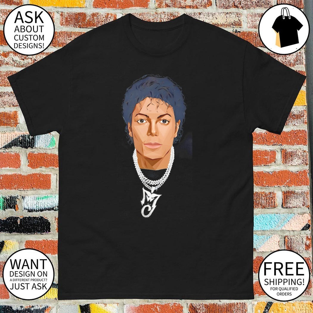 Jackson MJ big head sketch shirt