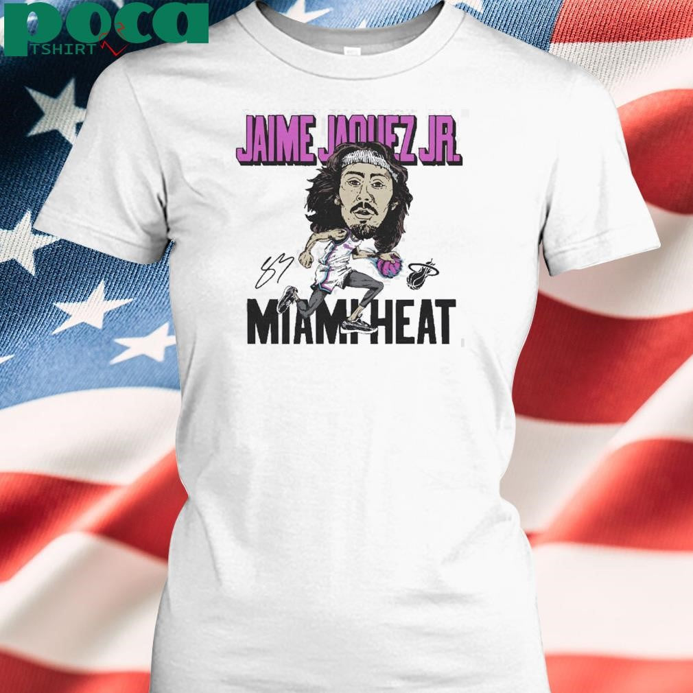 Jaime Jaquez Jr Homage Original Vice Caricature Miami Heat Funny T-Shirt