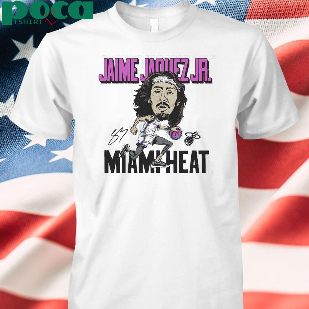 Jaime Jaquez Jr Homage Original Vice Caricature Miami Heat Funny T-Shirt