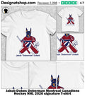 Jakub Dobes Doberman Montreal Canadiens Hockey NHL 2026 signature shirt
