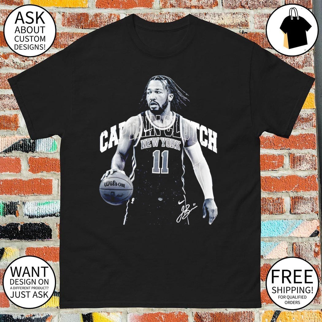 Jalen Brunson 11 Captain Clutch Tribute signature shirt