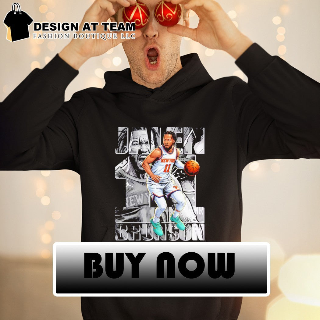Jalen Brunson Comic Image Graphic 11 Knicks shirt
