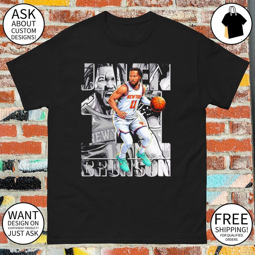 Jalen Brunson Comic Image Graphic 11 Knicks shirt
