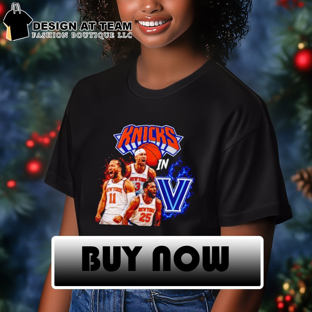 Jalen Brunson Josh Hart Mikal Bridges Knicks in V New York basketball jersey shirt