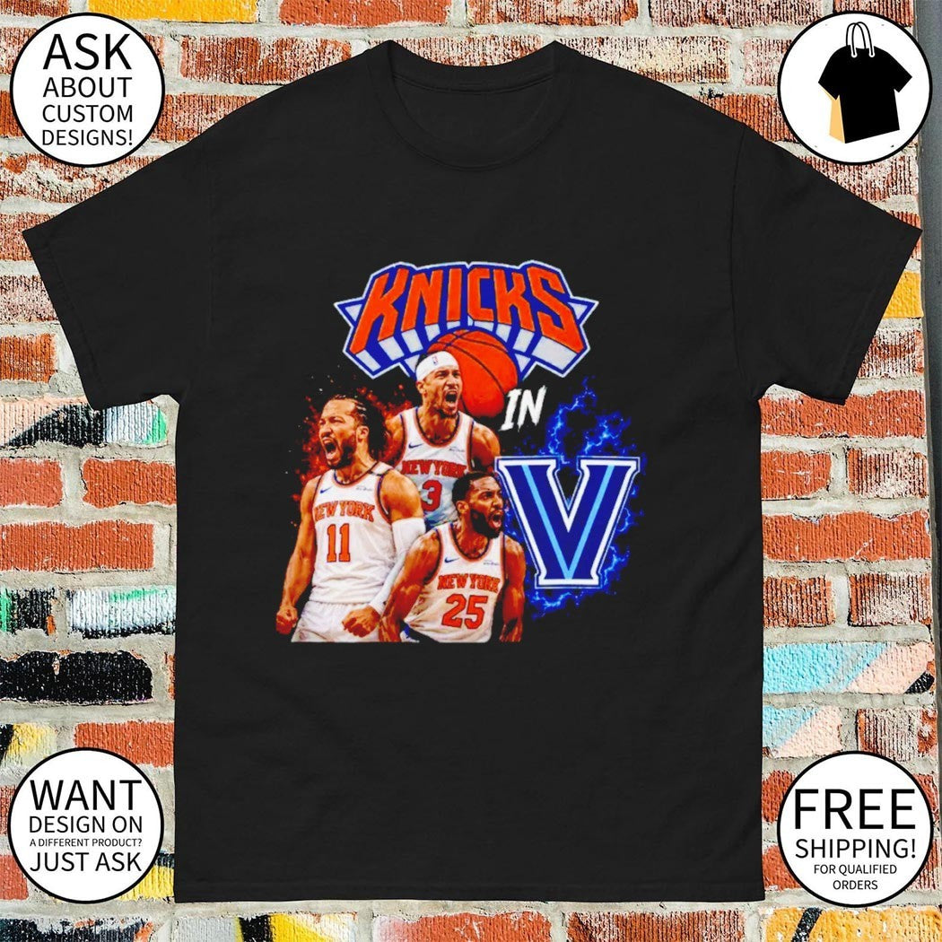 Jalen Brunson Josh Hart Mikal Bridges Knicks in V New York basketball jersey shirt