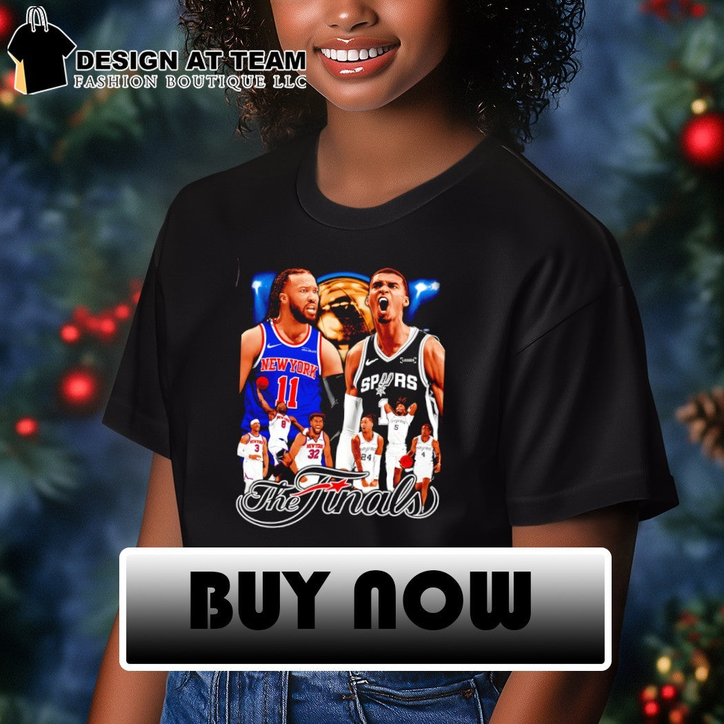 Jalen Brunson Knicks vs Victor Wembanyama Spurs Basketball NBA The Finals 2026 shirt