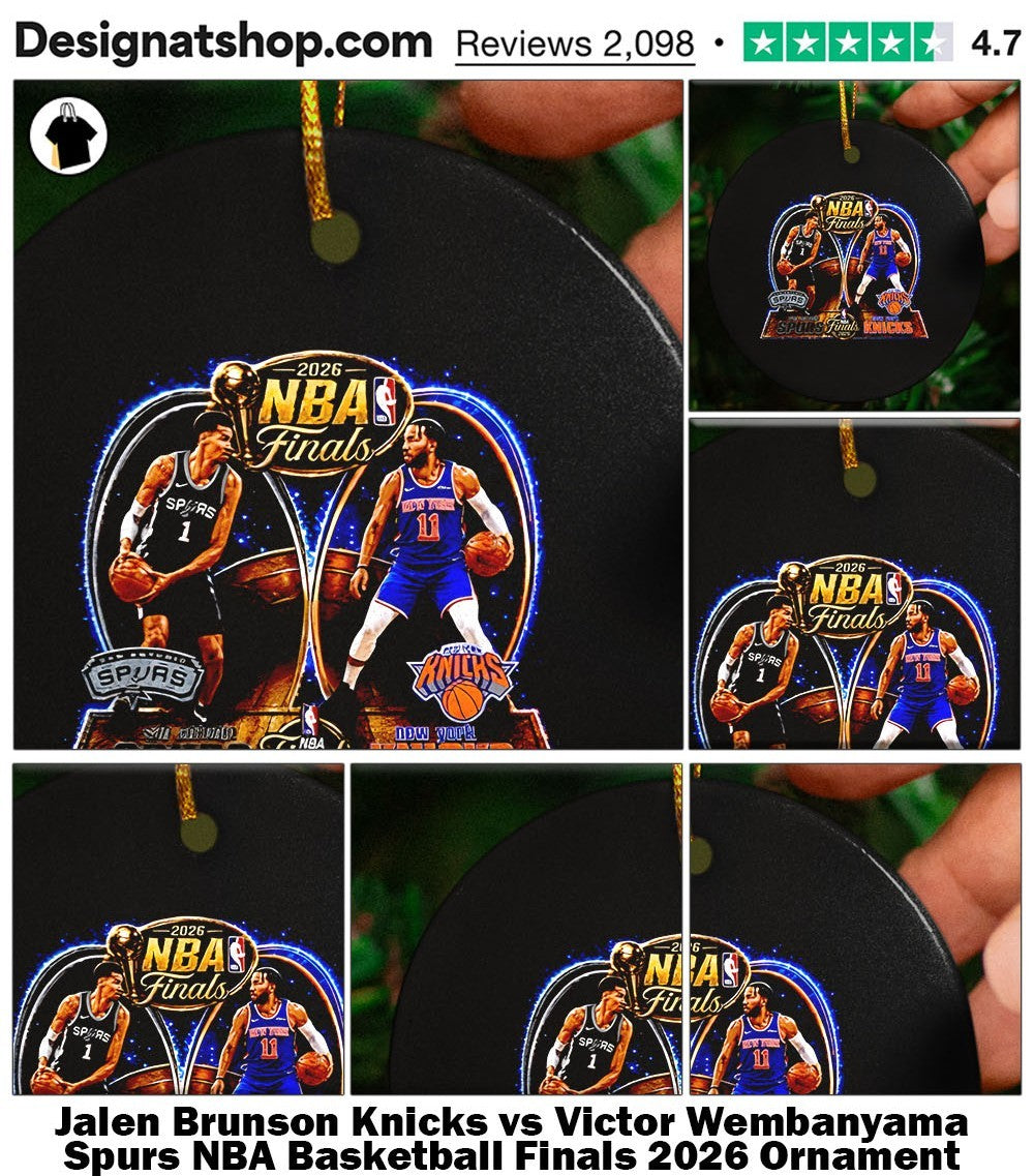 Jalen Brunson Knicks vs Victor Wembanyama Spurs NBA Basketball Finals 2026 shirt