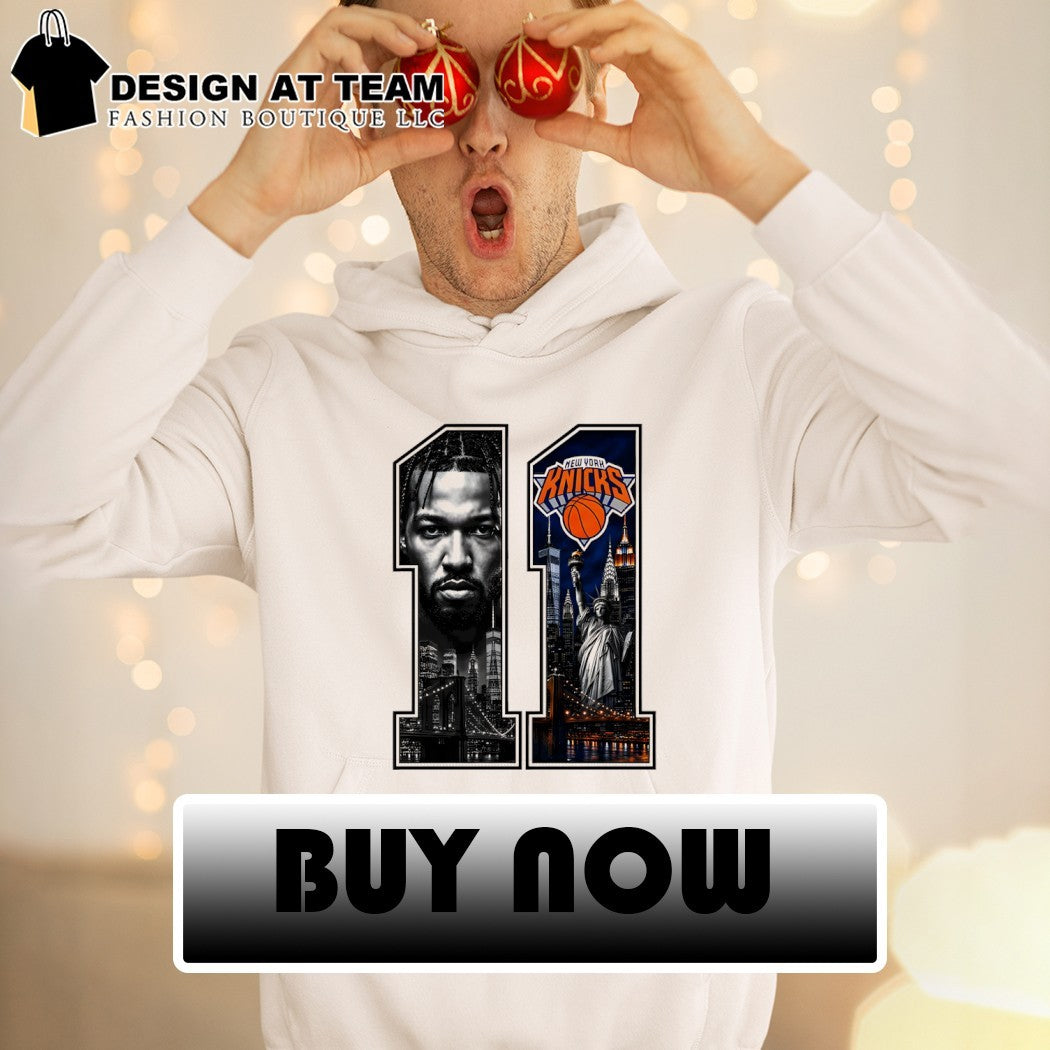 Jalen Brunson Number 11 NY Basketball Skyline Graphic shirt