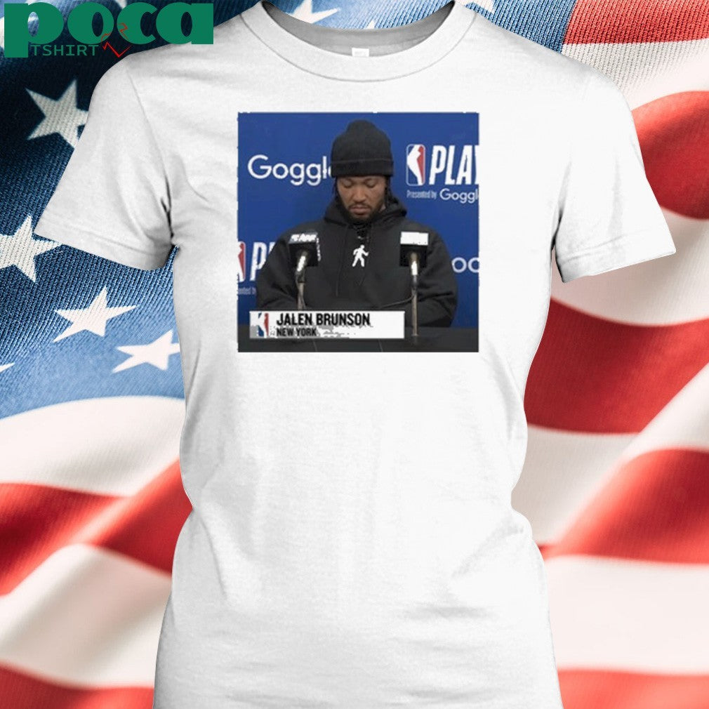 Jalen Brunson Press Conference Shirt