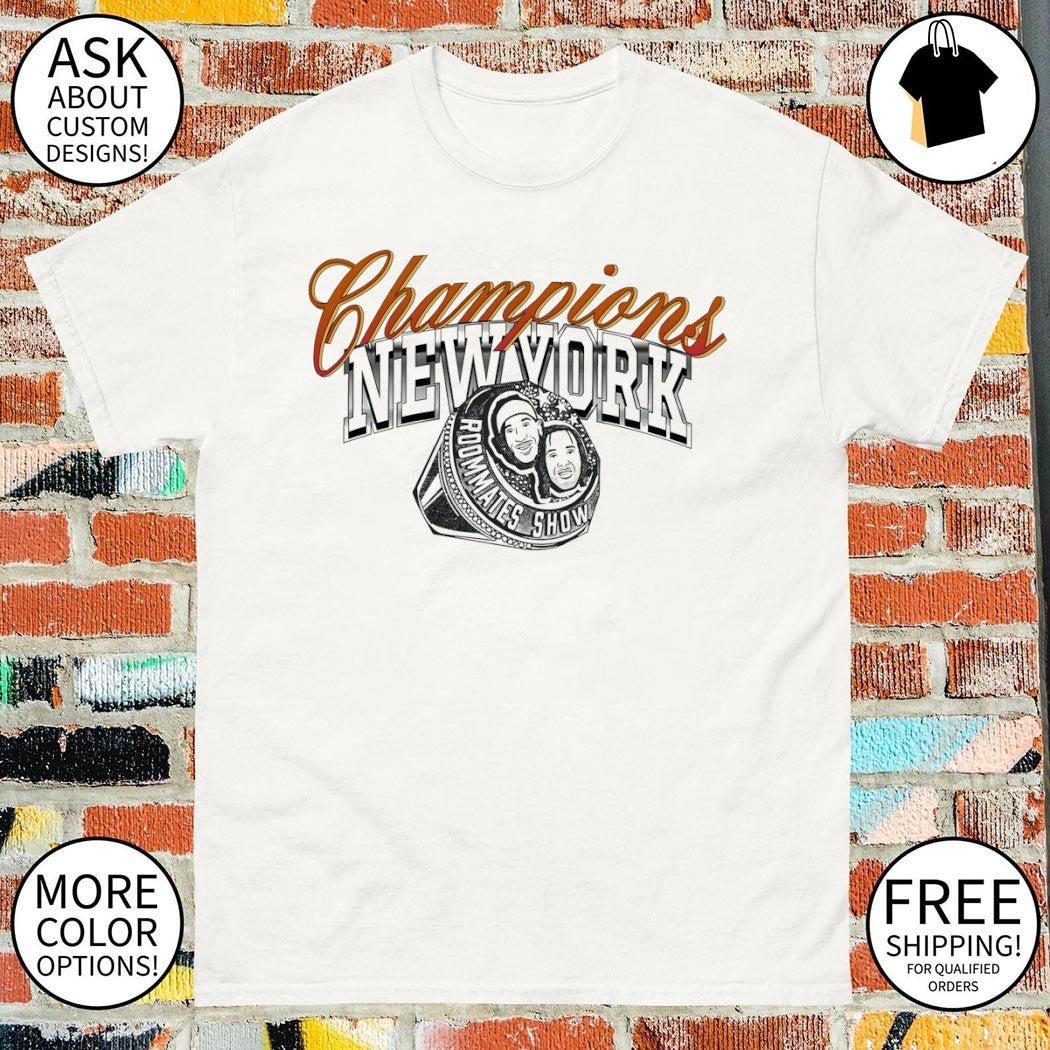 Jalen Brunson and Josh Hart Diamond Ring Roommates Show Knicks Champions shirt
