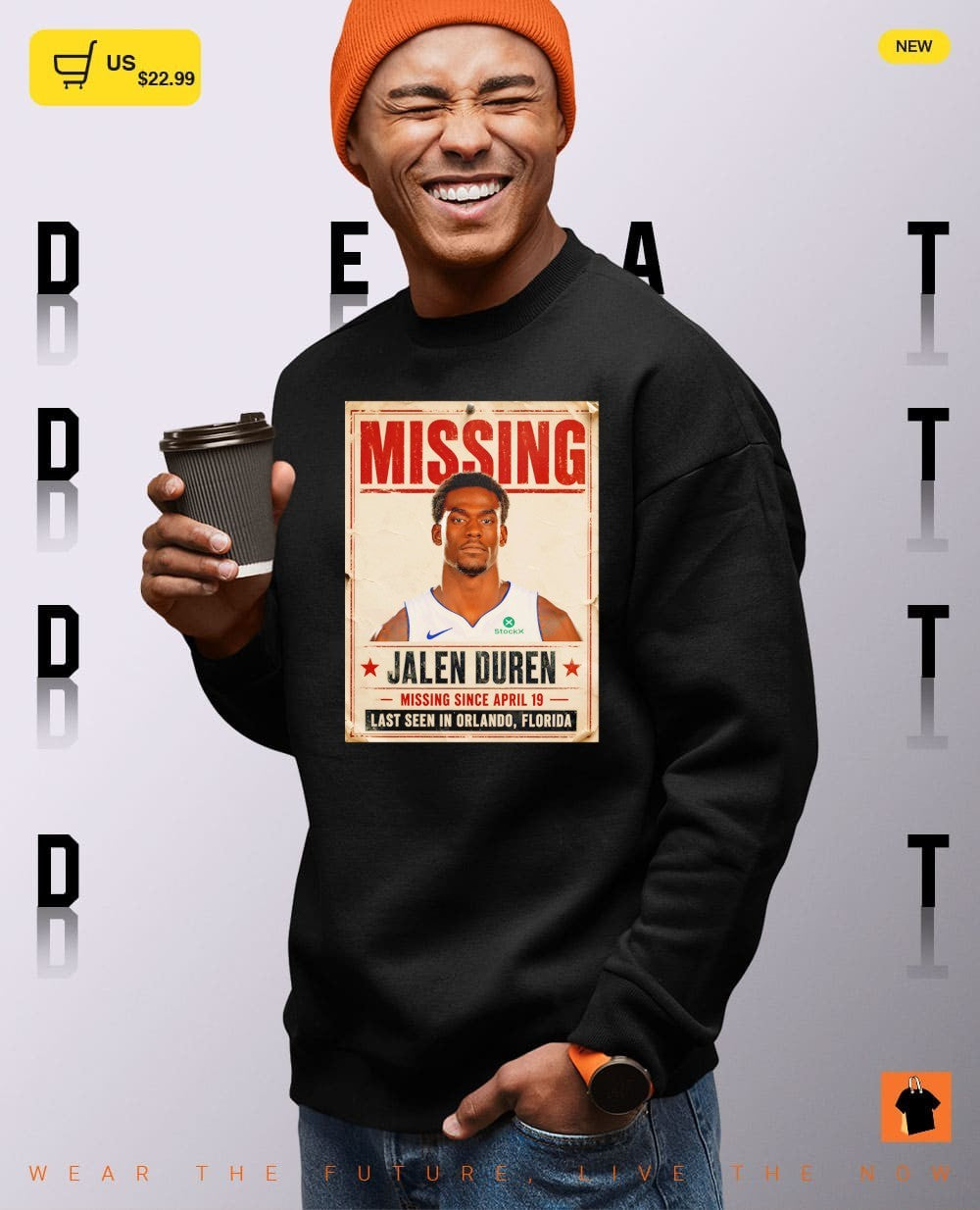 Jalen Duren Detroit Pistons Basketball NBA Missing Since April 19 last seen in Orlando Florida shirt
