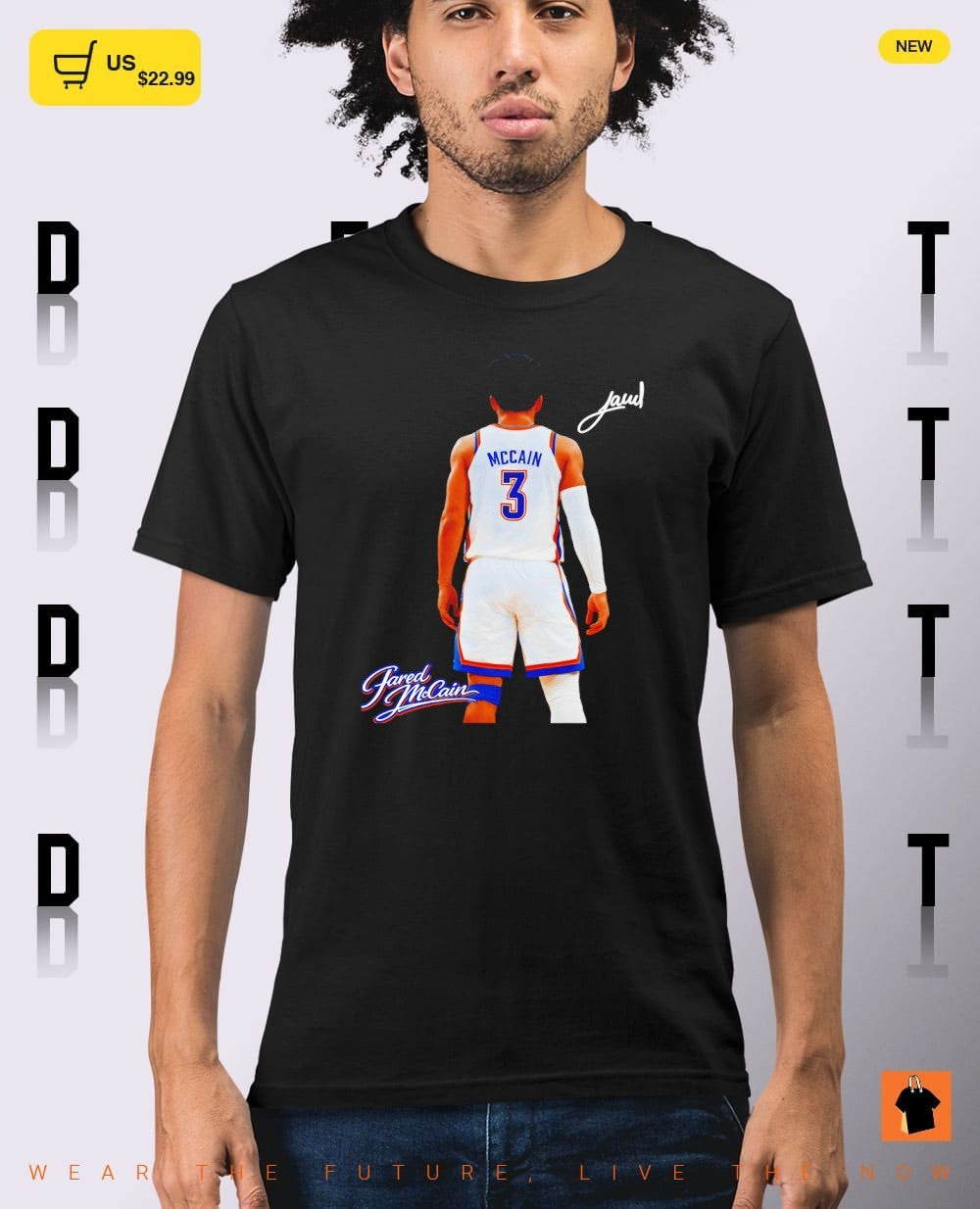 Jared McCain 3 Oklahoma City Thunder Basketball player signature shirt