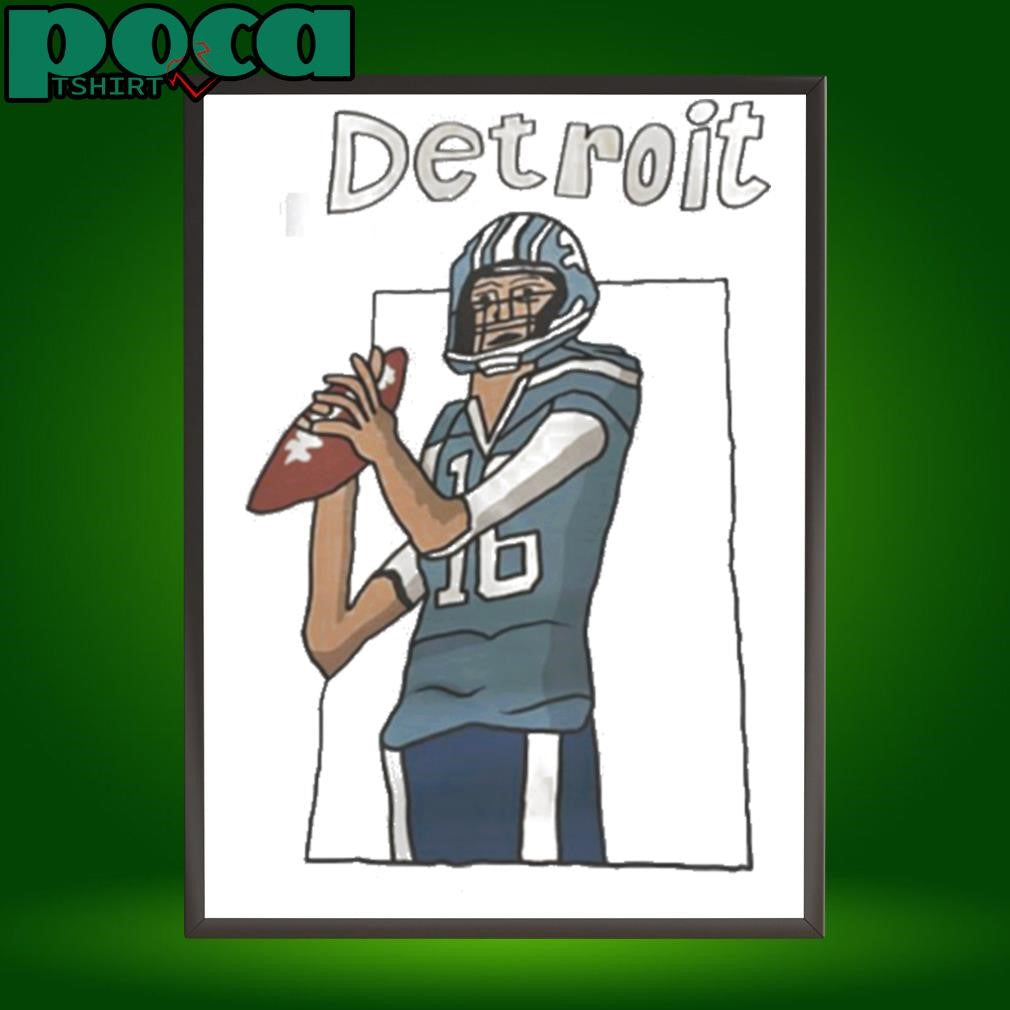 Jared Thomas Goff Detroit Lions football player art shirt