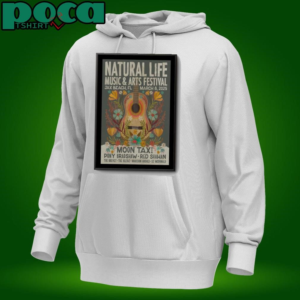 Jax Beach FL Event March 8 2025 Natural Life Music & Arts Festival Poster shirt