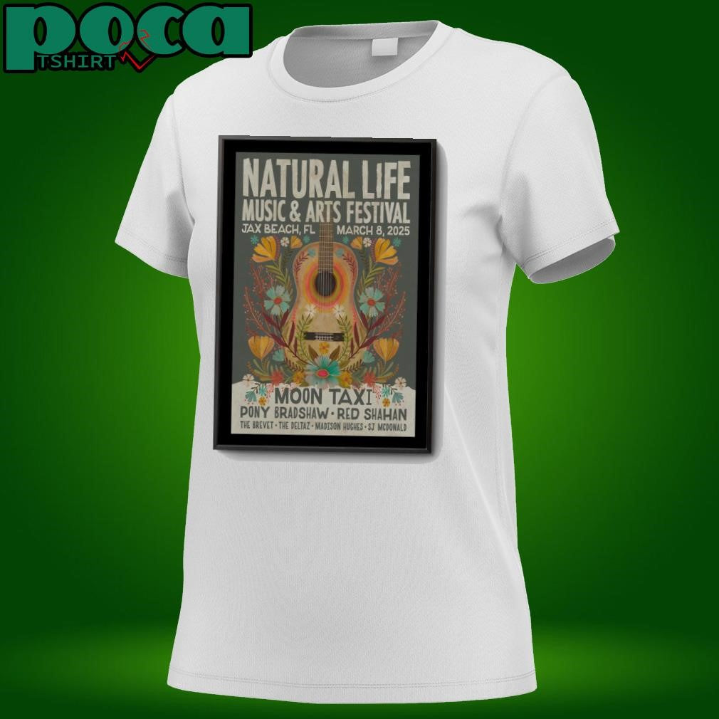 Jax Beach FL Event March 8 2025 Natural Life Music & Arts Festival Poster shirt