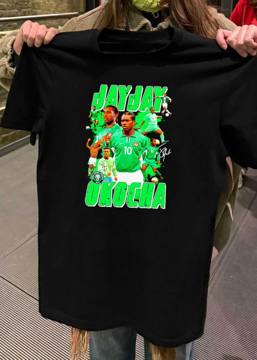 Jay Jay Okocha Nigerian Football Federation Legend Soccer Shirt