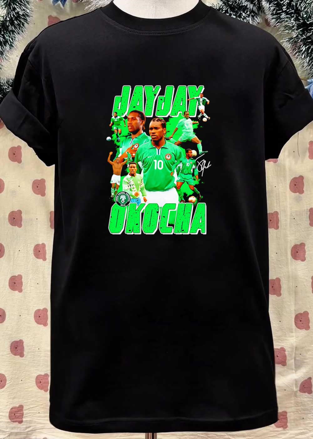 Jay Jay Okocha Nigerian Football Federation Legend Soccer Shirt