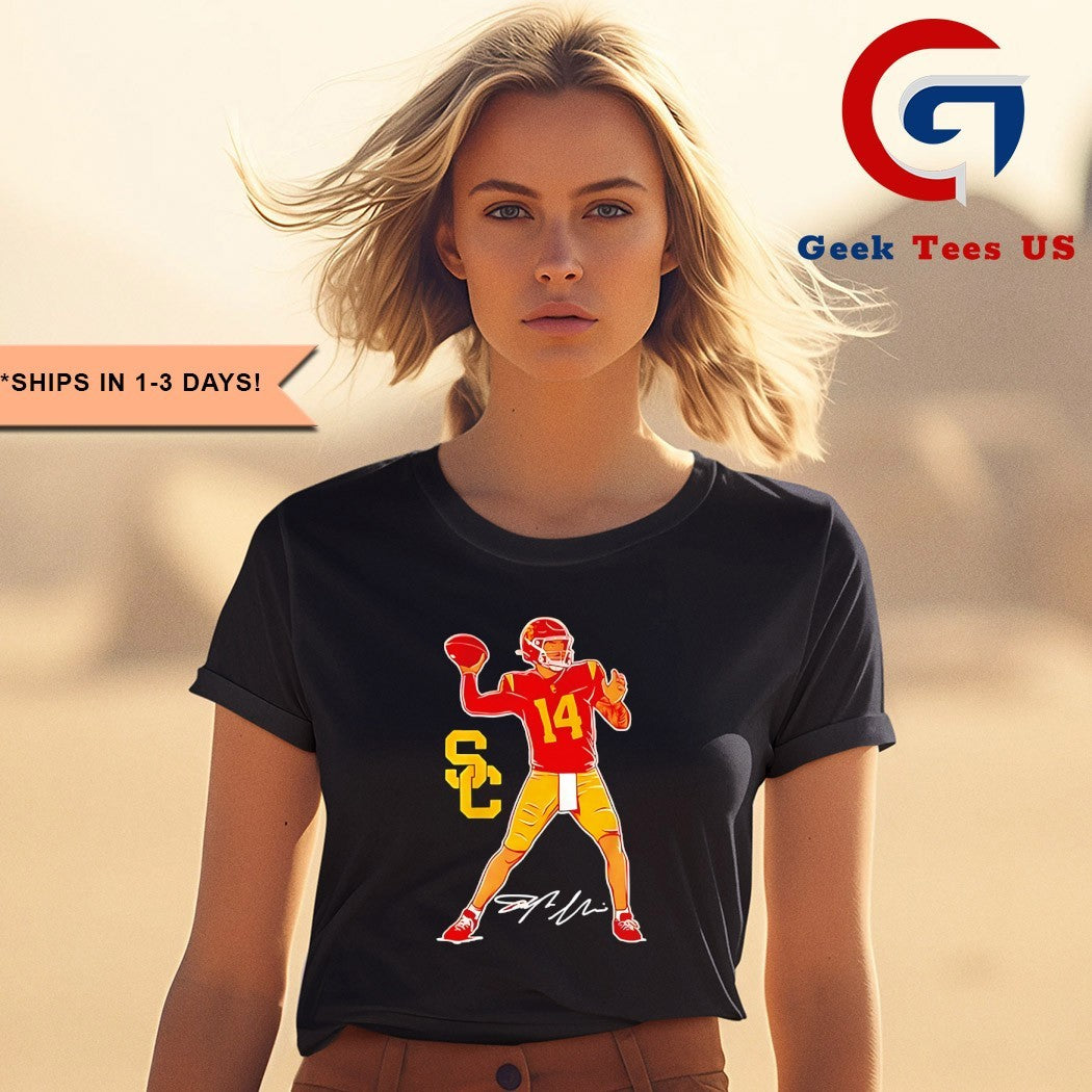 Jayden Maiava USC Trojans Football Superstar Pose signature T-shirt