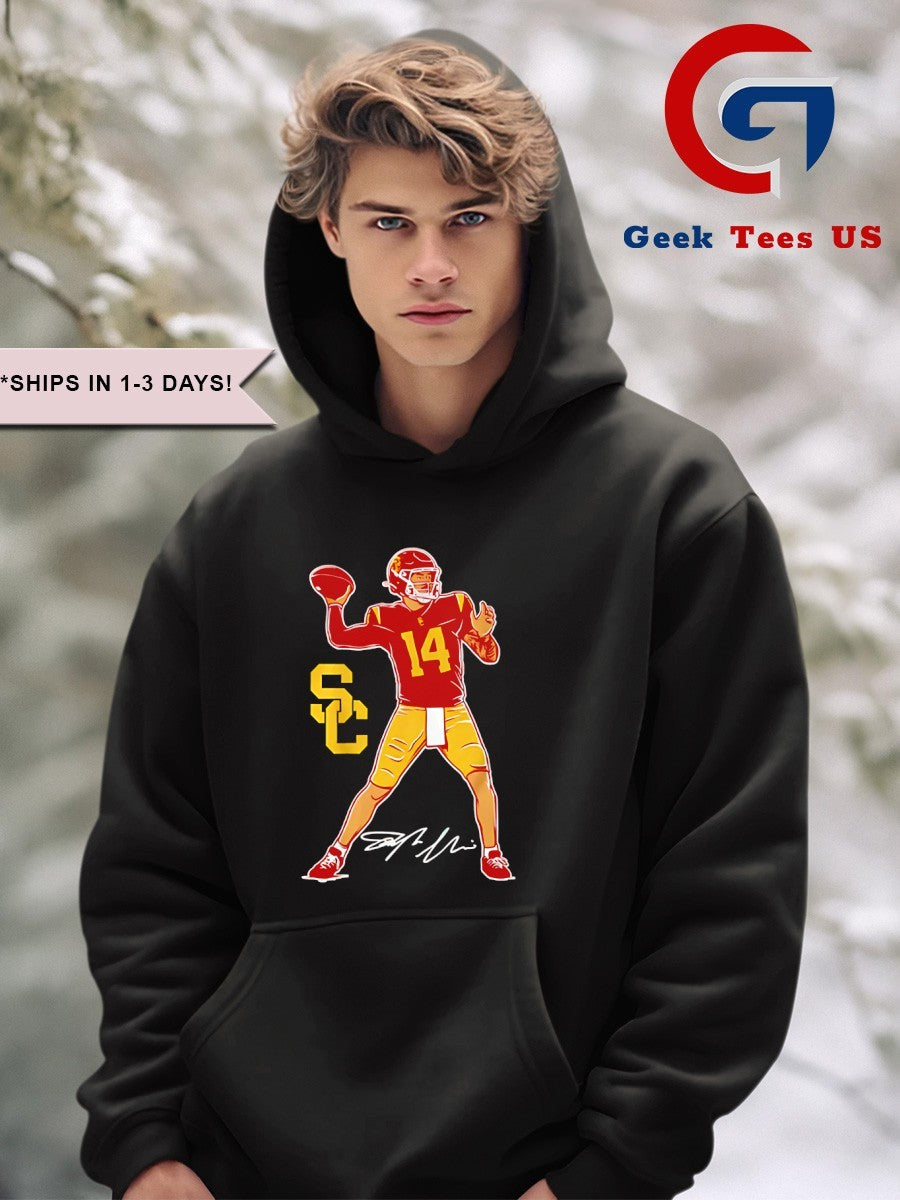 Jayden Maiava USC Trojans football Superstar Pose signature shirt