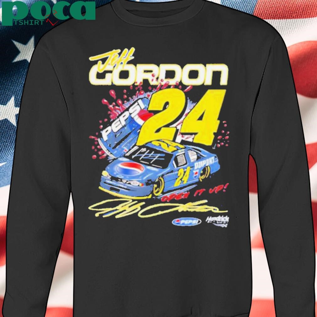 Jeff Gordon Pepsi open it up signature shirt