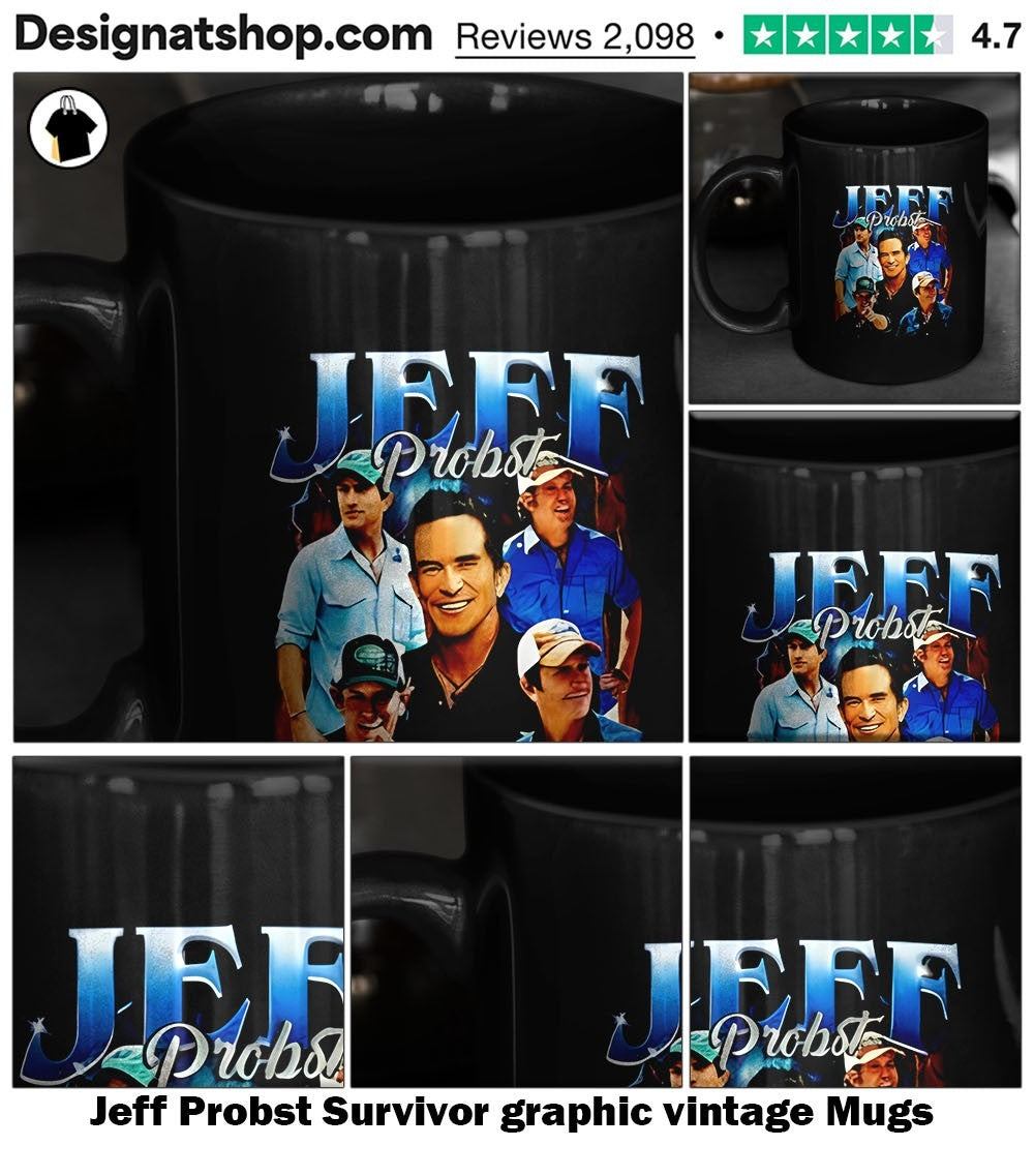 Jeff Probst Survivor graphic vintage shirt