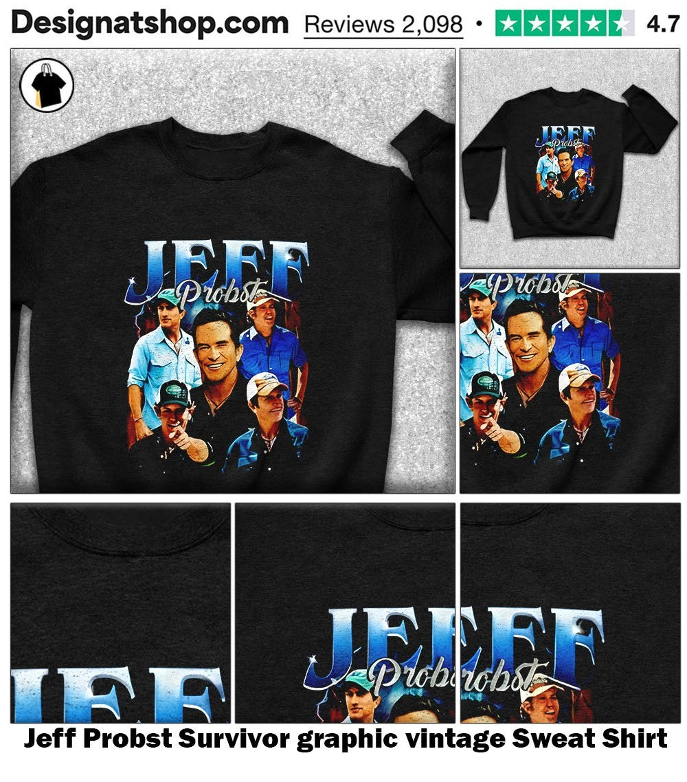 Jeff Probst Survivor graphic vintage shirt