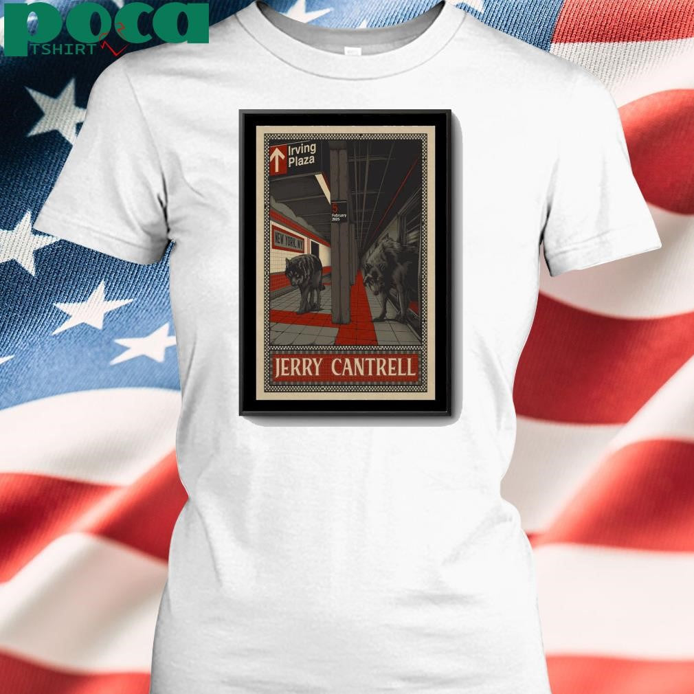 Jerry Cantrell At Irving Plaza On Feb 5, 2025 Show Poster shirt