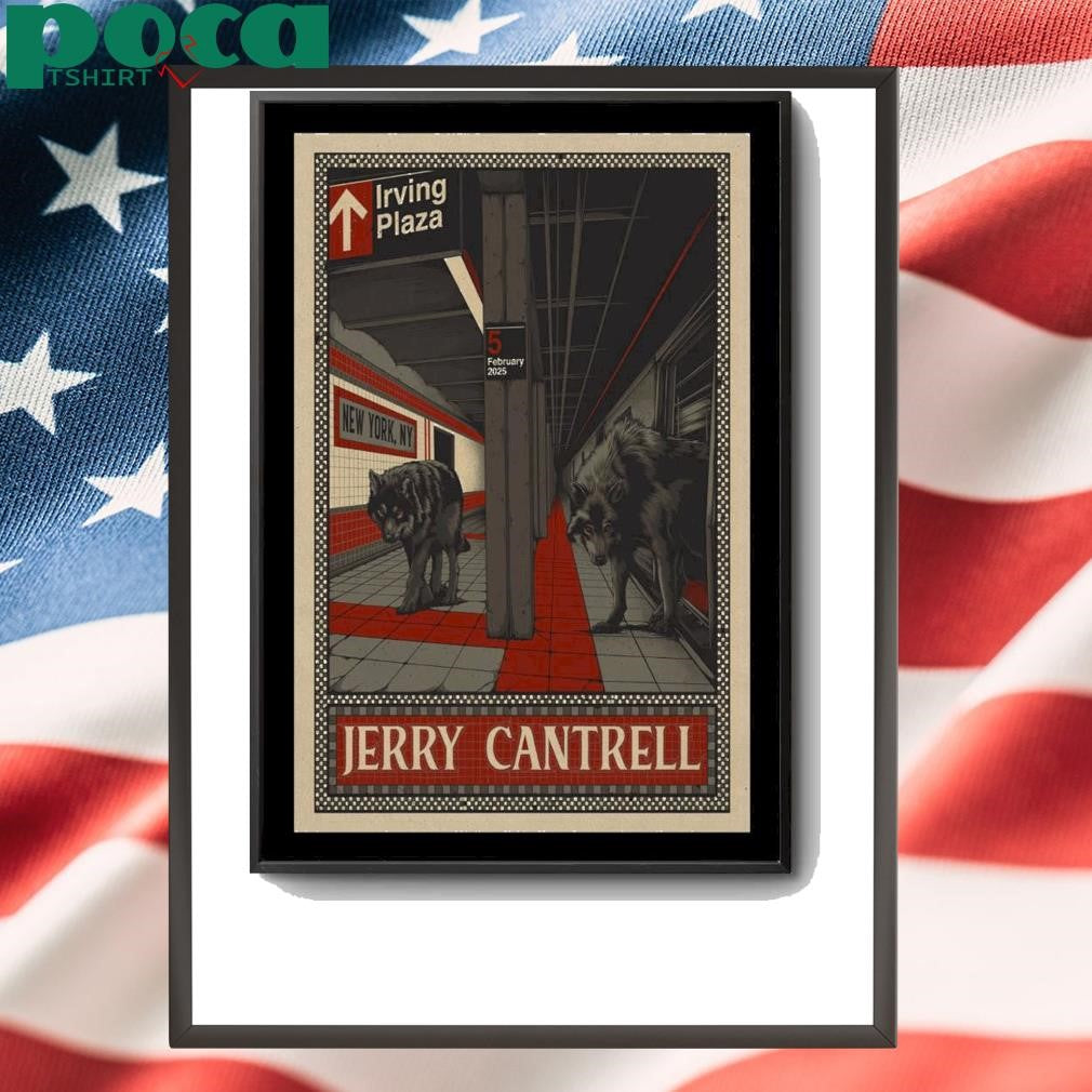 Jerry Cantrell At Irving Plaza On Feb 5, 2025 Show Poster shirt